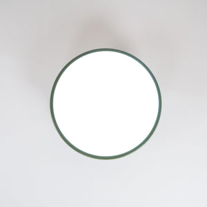 Orbitra | Flush Mount LED Ceiling Light with Swivel Arm, Dimmable Beige or Green Fixture