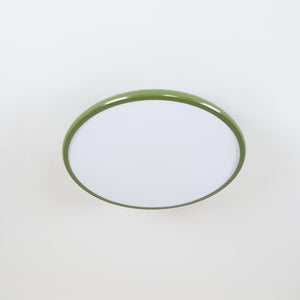Orbitra | Flush Mount LED Ceiling Light with Swivel Arm, Dimmable Beige or Green Fixture