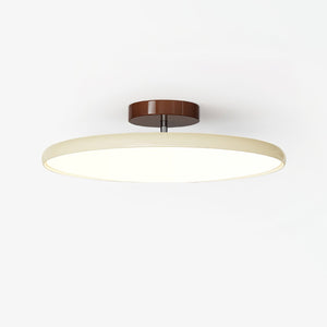 Orbitra | Flush Mount LED Ceiling Light with Swivel Arm, Dimmable Beige or Green Fixture