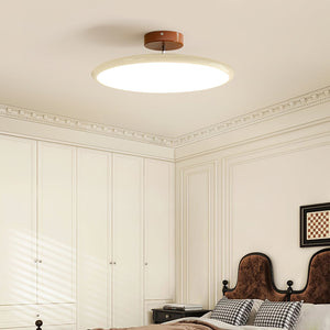 Orbitra | Flush Mount LED Ceiling Light with Swivel Arm, Dimmable Beige or Green Fixture