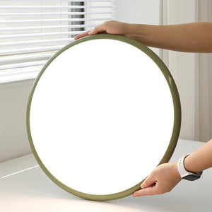 Orbitra | Flush Mount LED Ceiling Light with Swivel Arm, Dimmable Beige or Green Fixture