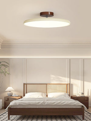Orbitra | Flush Mount LED Ceiling Light with Swivel Arm, Dimmable Beige or Green Fixture