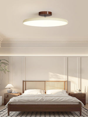 Orbitra | Flush Mount LED Ceiling Light with Swivel Arm, Dimmable Beige or Green Fixture