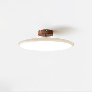 Orbitra | Flush Mount LED Ceiling Light with Swivel Arm, Dimmable Beige or Green Fixture