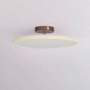 Orbitra | Flush Mount LED Ceiling Light with Swivel Arm, Dimmable Beige or Green Fixture