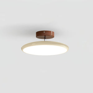 Orbitra | Flush Mount LED Ceiling Light with Swivel Arm, Dimmable Beige or Green Fixture