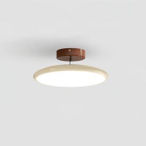 Orbitra | Flush Mount LED Ceiling Light with Swivel Arm, Dimmable Beige or Green Fixture