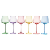 Monet Stemmed Wine Glassware, Set of 6