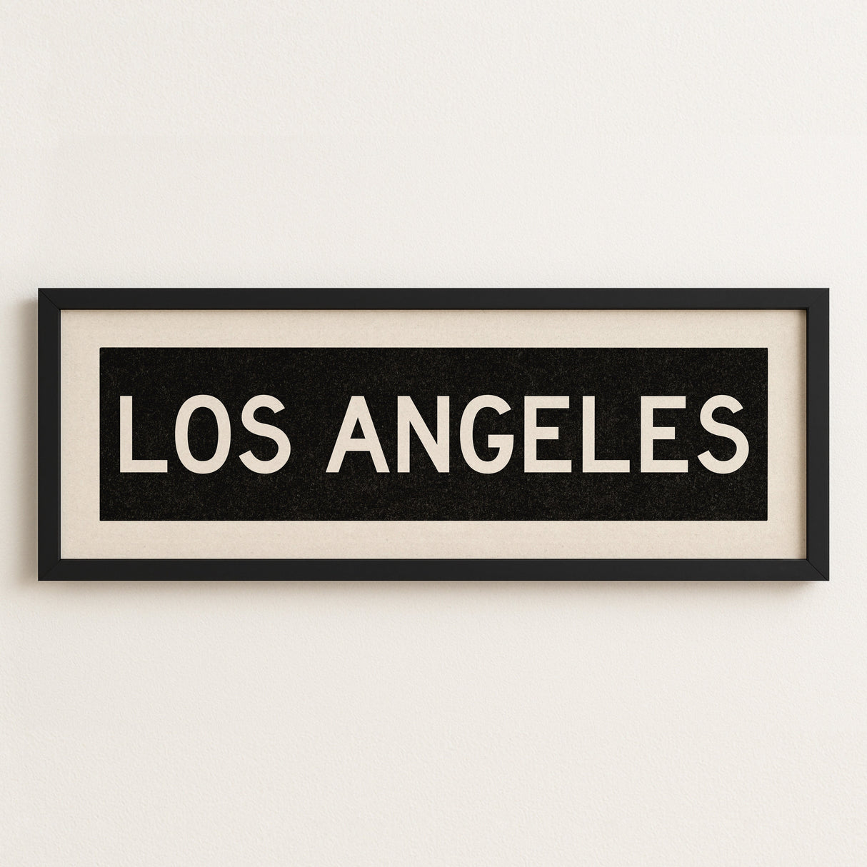 Framed Los Angeles California Bus Scroll
