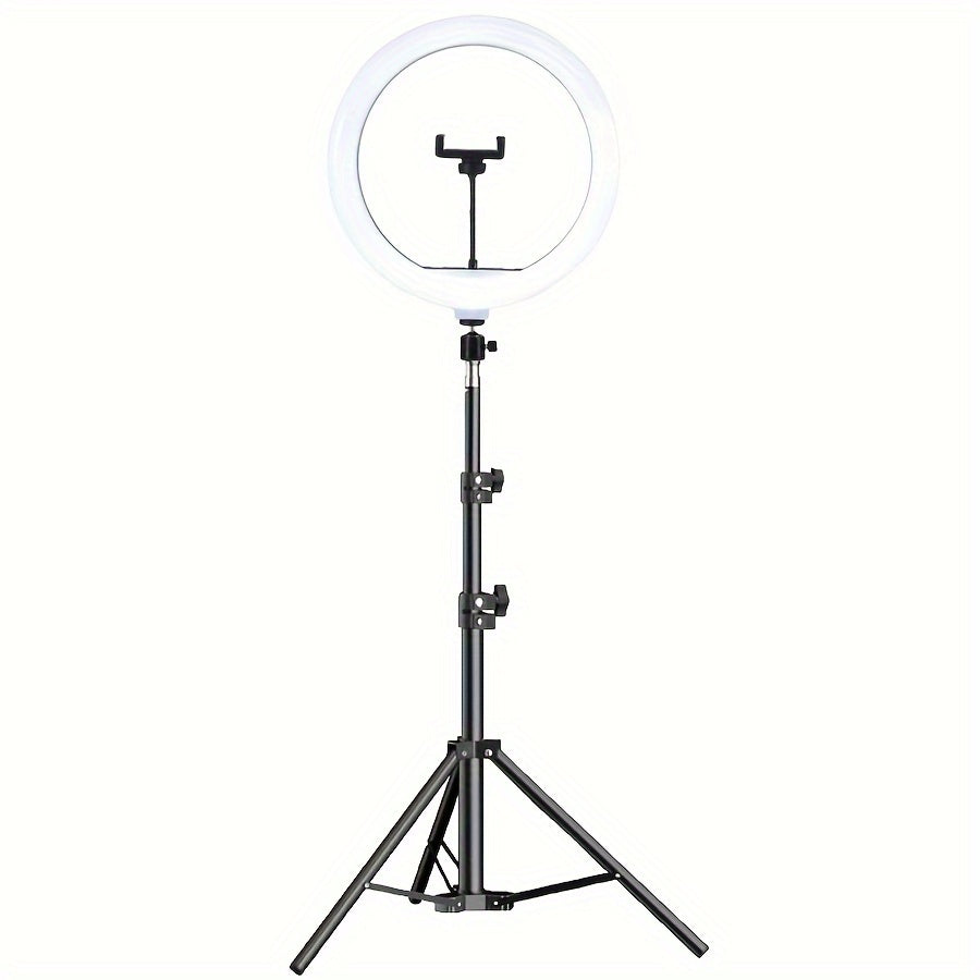 LED Ring Light with Tripod and Phone Holder USB Selfie Video Light 26cm