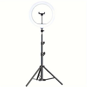 LED Ring Light with Tripod and Phone Holder USB Selfie Video Light 26cm