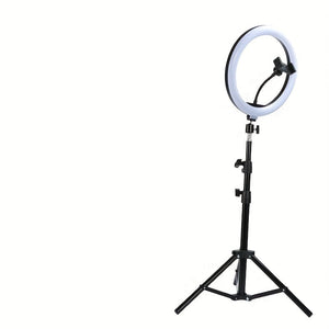 LED Ring Light with Tripod and Phone Holder USB Selfie Video Light 26cm