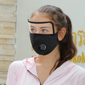 6-Pack Cotton Face Mask with Eye Shield and Carbon Filters