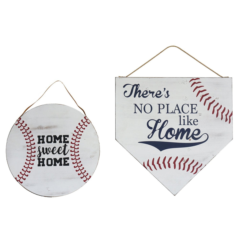 Reversible baseball wall art set of 2