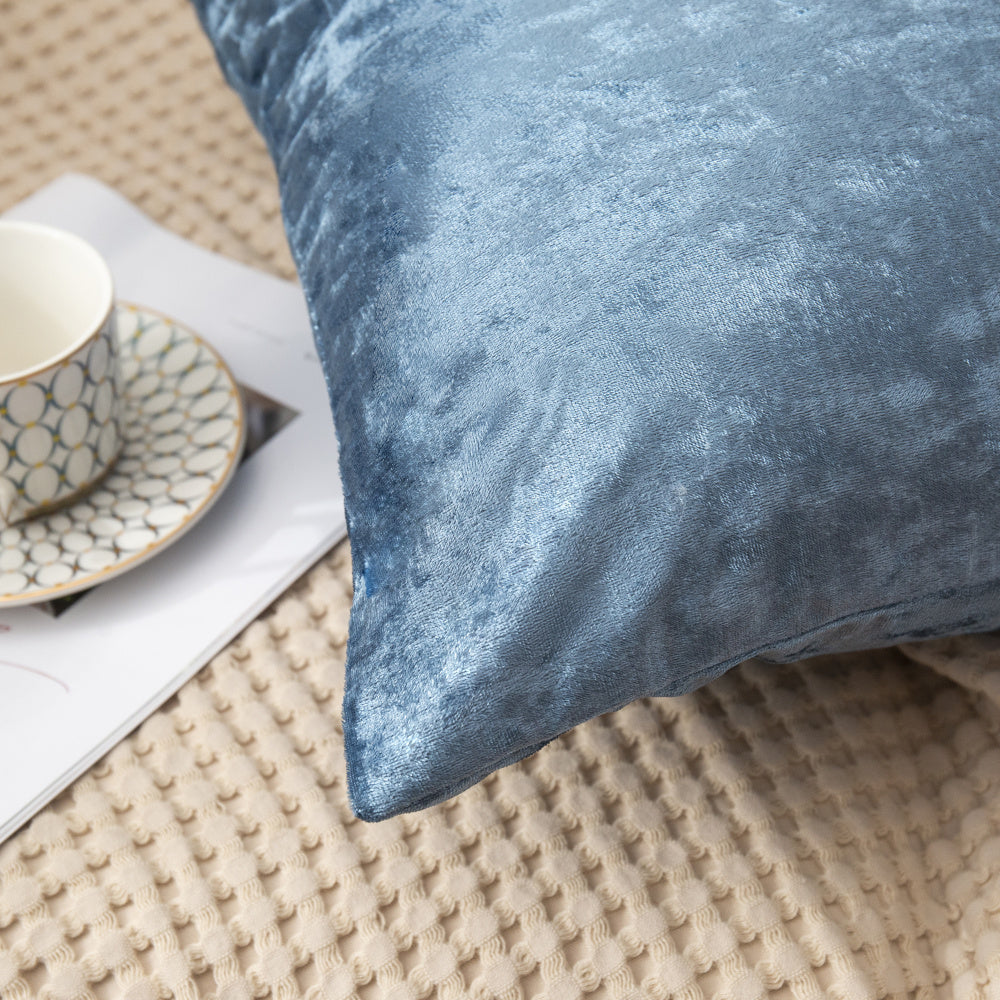 Set of 2  Velvet Home Decoration Throw Pillows (With 450g Inserts) size 18"x18"
