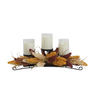 Harvest centerpiece with 3 led candles