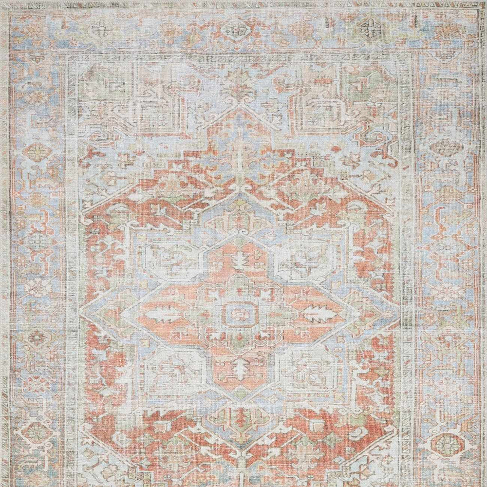 Rust Maayon Washable Rug