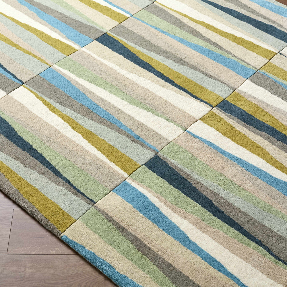 Mathiston Geometric Triangles Wool Rug