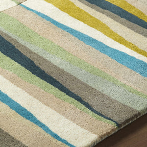 Mathiston Geometric Triangles Wool Rug