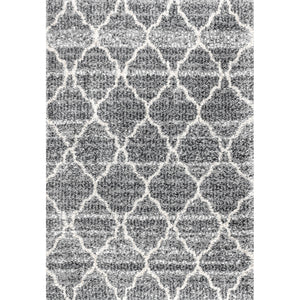 Susa Ogee Moroccan Trellis Shag Indigo Area Rug