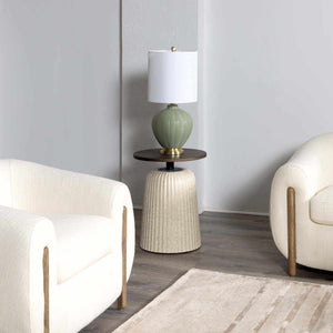McMurray Green Textured Table Lamp