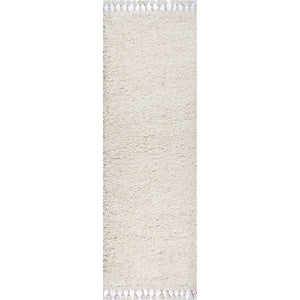 Mercer Shag Plush Tassel Runner Rug