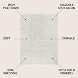Mercer Shag Plush Tassel Area Rug