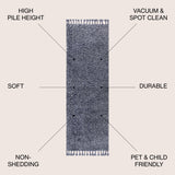 Mercer Shag Plush Tassel Runner Rug