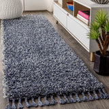 Mercer Shag Plush Tassel Runner Rug