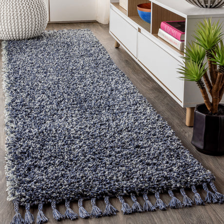 Mercer Shag Plush Tassel Runner Rug