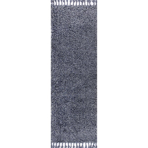 Mercer Shag Plush Tassel Runner Rug