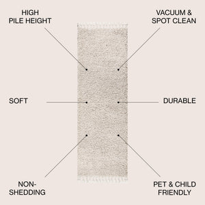 Mercer Shag Plush Tassel Runner Rug