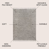 Mercer Shag Plush Tassel Area Rug