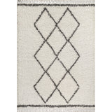 Mercer Shag Plush Tassel Moroccan Tribal Geometric Area Rug
