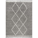 Mercer Shag Plush Tassel Moroccan Tribal Geometric Area Rug
