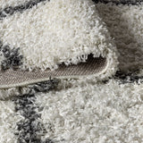 Mercer Shag Plush Tassel Moroccan Trellis Runner Rug