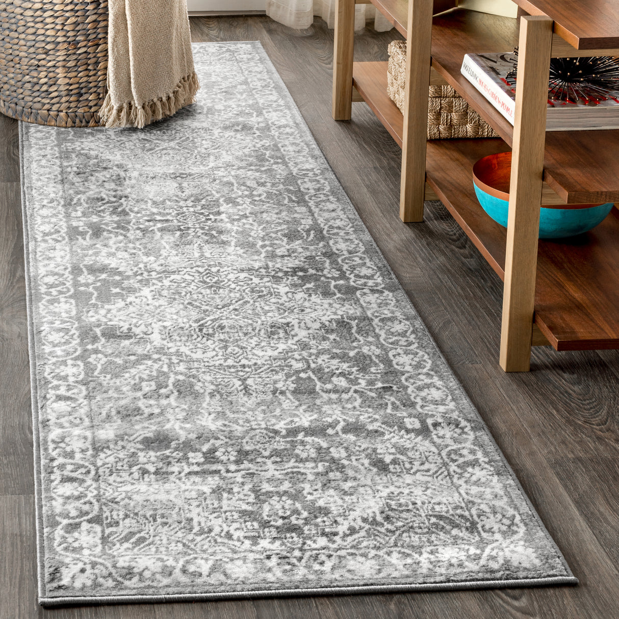 Modern-Persian-Vintage-Medallion-Runner-Rug-Runner-Rugs
