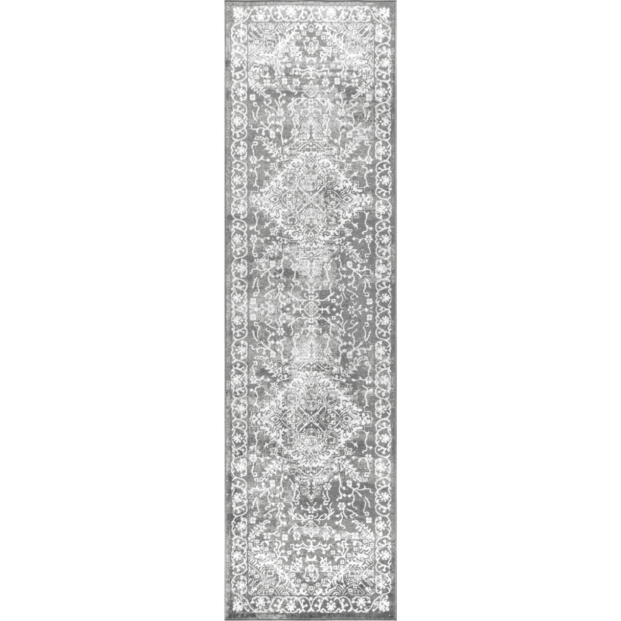 Modern Persian Vintage Medallion Runner Rug