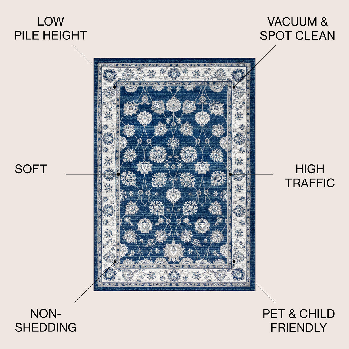 Modern Persian Vintage Moroccan Traditional  Area Rug
