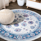 Modern Persian Vintage Moroccan Traditional Round Area Rug