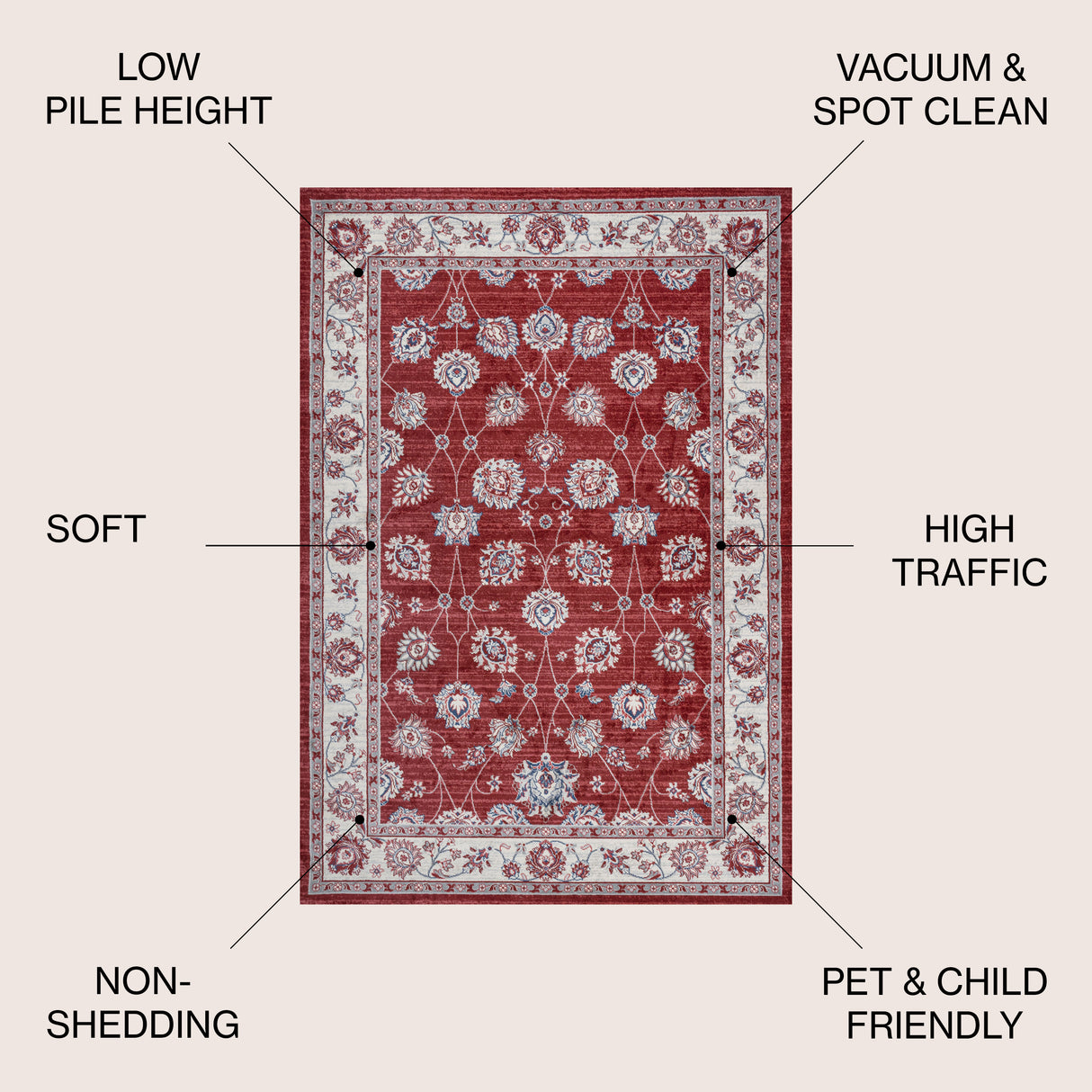Modern Persian Vintage Moroccan Traditional  Area Rug