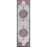 Modern Persian Vintage Moroccan Medallion Runner Rug