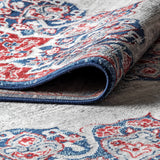 Modern Persian Vintage Moroccan Medallion Runner Rug