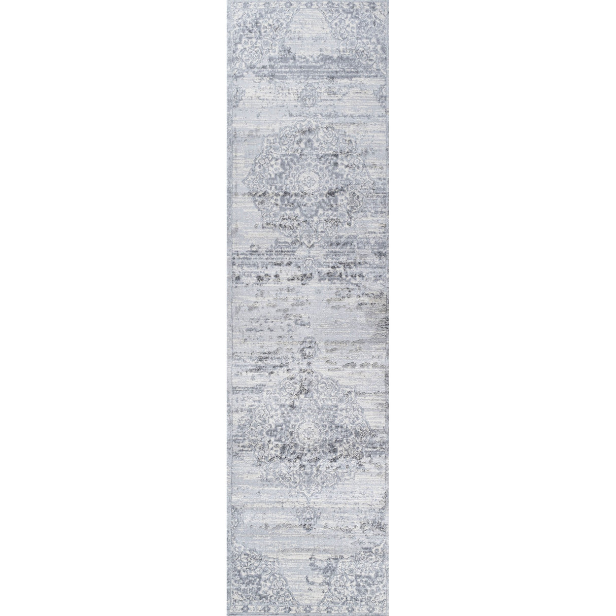 Modern Persian Vintage Moroccan Medallion Runner Rug