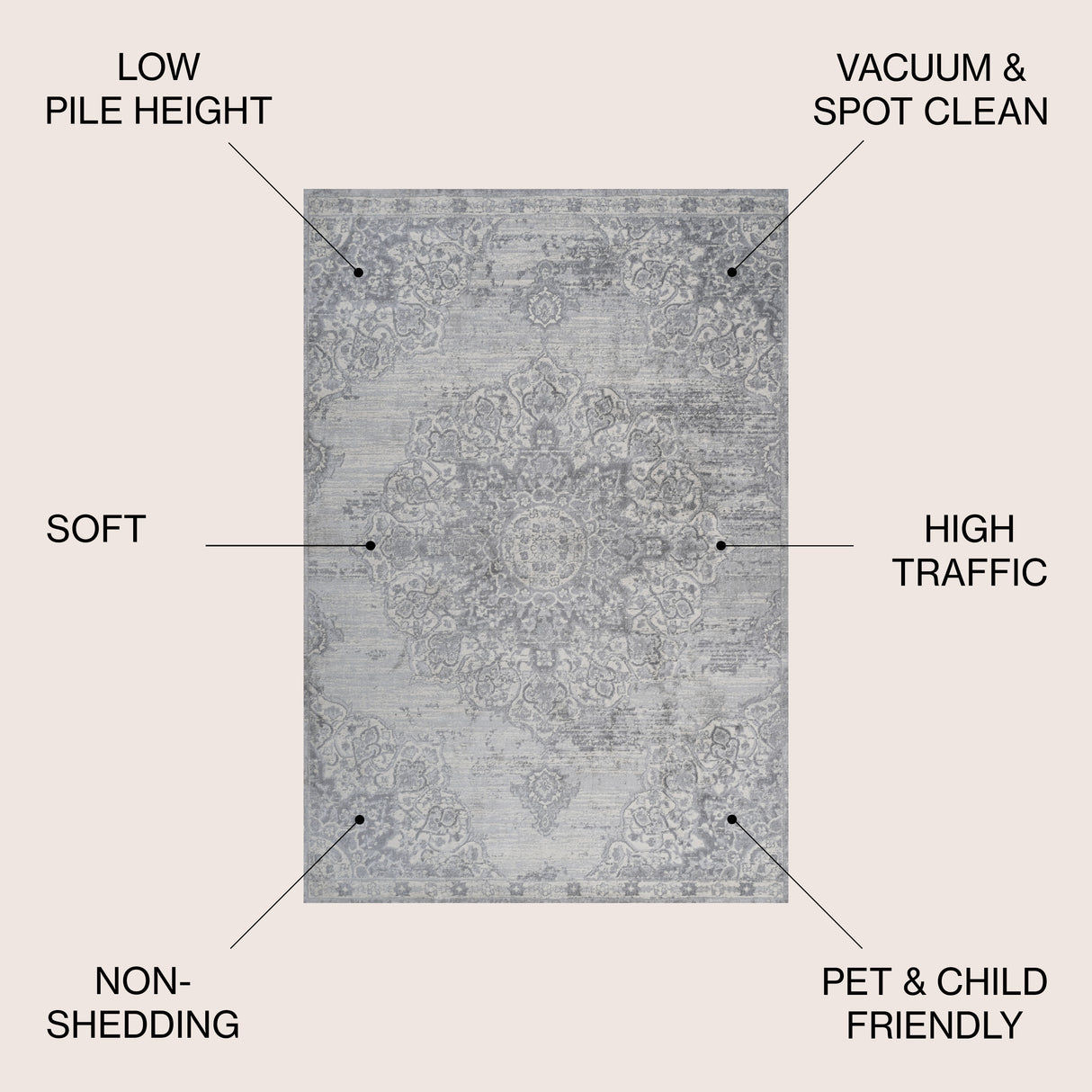 Modern Persian Vintage Moroccan Medallion Area Rug