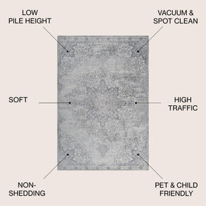Modern Persian Vintage Moroccan Medallion Area Rug