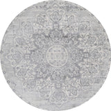 Modern Persian Vintage Moroccan Medallion Round Area Rug