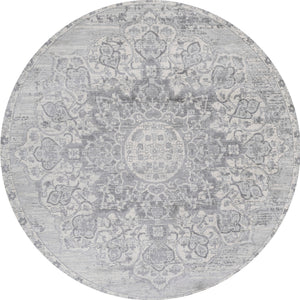 Modern Persian Vintage Moroccan Medallion Round Area Rug