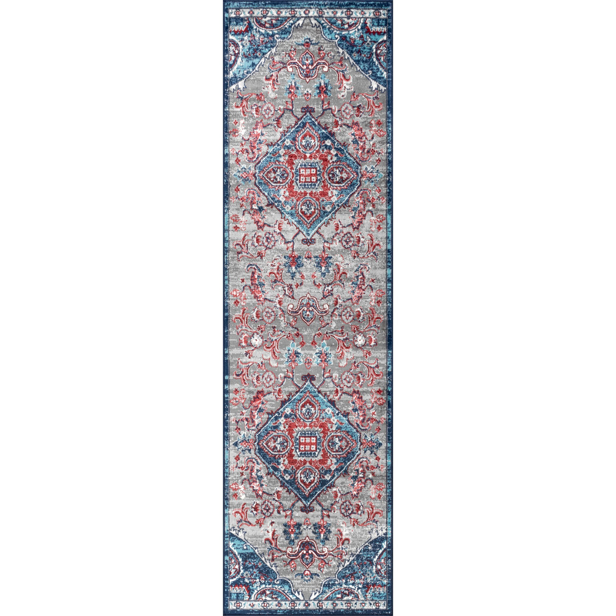 Modern Persian Vintage Runner Rug