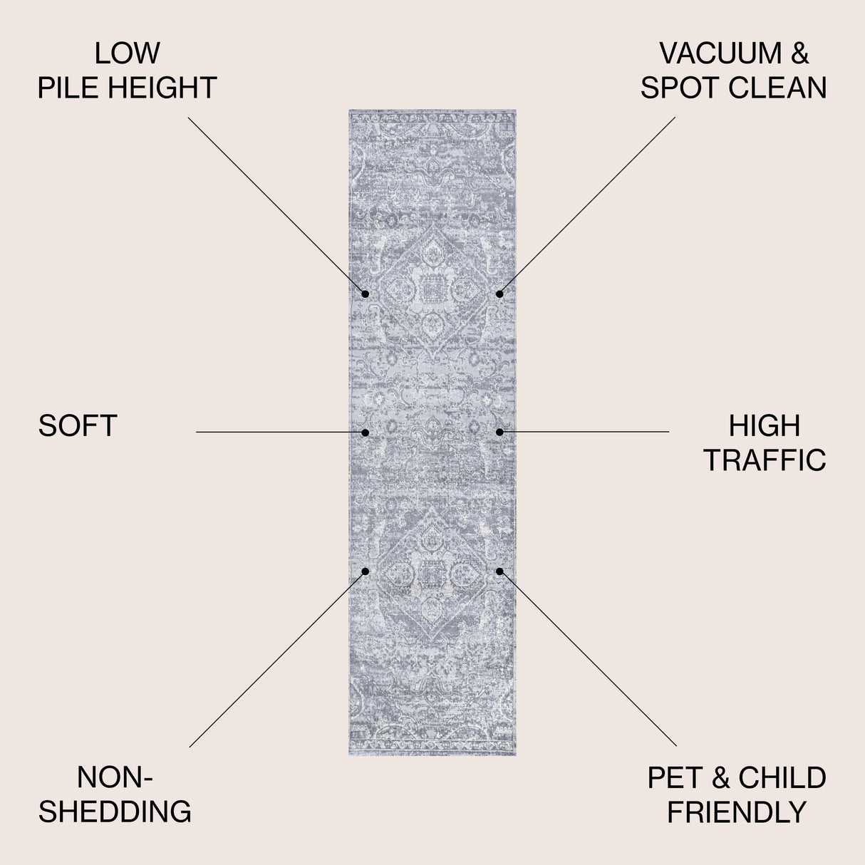 Modern Persian Vintage Runner Rug